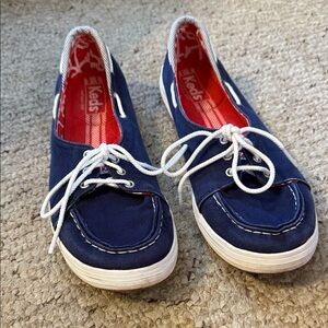 Keds Women's Dark Blue Lace-Up Sneakers